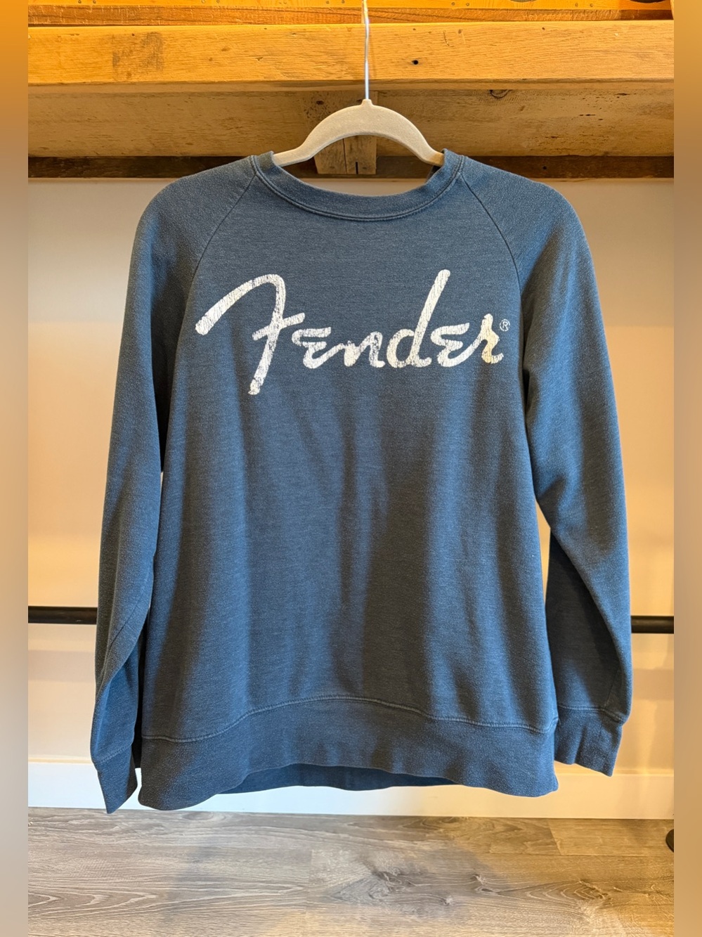 Fender Crewneck Long sleeve Sweatshirt Blue (L)